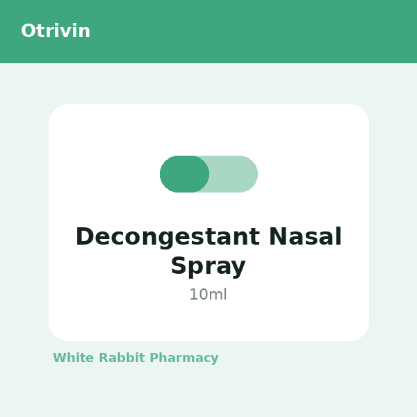 Decongestant Nasal Spray (Otrivin)