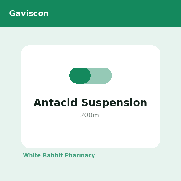 Antacid Suspension (Gaviscon)
