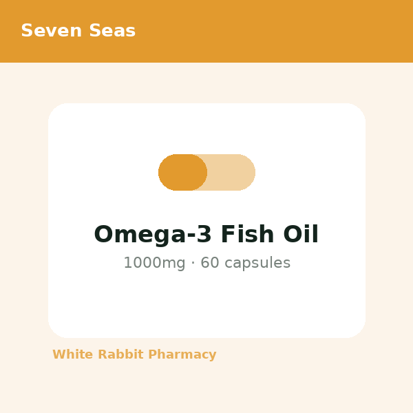 Omega-3 Fish Oil 1000mg (Seven Seas)