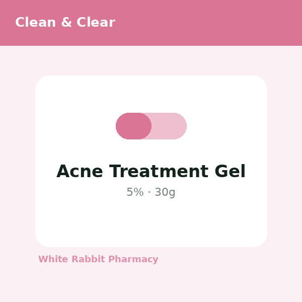 Acne Treatment Gel 5% (Clean & Clear)