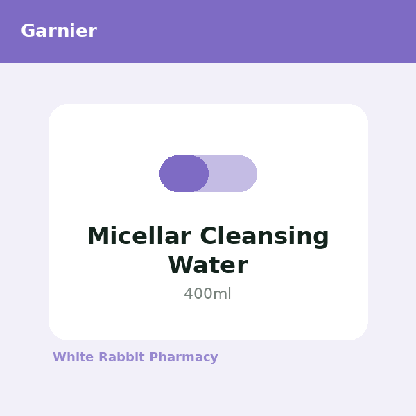 Micellar Cleansing Water (Garnier)