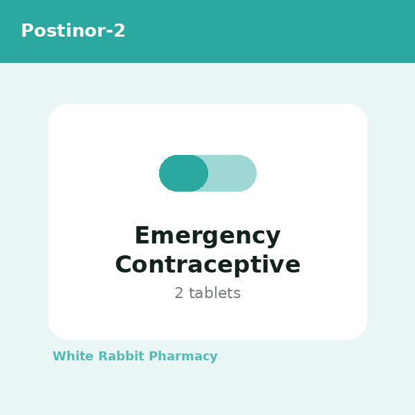 Emergency Contraceptive (Postinor-2)